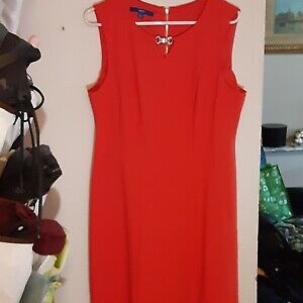 apt 9 sleeveless dress red - Picture 1 of 2